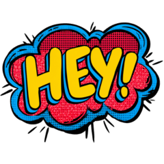 レトロポップ★英語アメコミ文字スタンプ