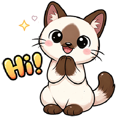 Siamese Cat Stickers Vol. 1