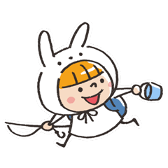 うさズキン（白）