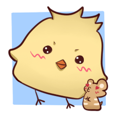 ピヨ助＆ハム助のスタンプ