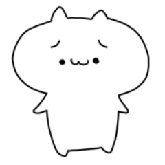 しょぼーん困りねこ