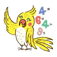 オカメのQちゃんスタンプ