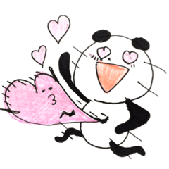 ゆるめでシュールなパンダ