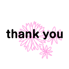 かわいいフラワースタンプ