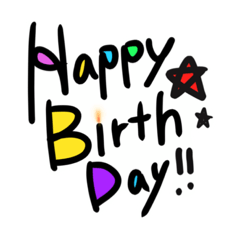 英語スタンプ　可愛い