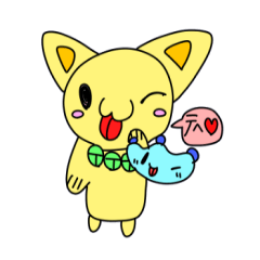 あいさつねこスタンプ