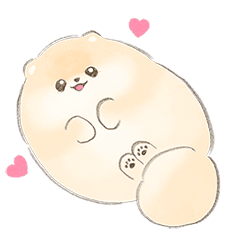 動く！ぽぽちのふわふわスタンプ
