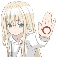 パーカーの女の子(金髪)2