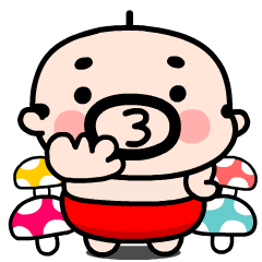 おやじ君の楽しい秋スタンプ【文字無し】