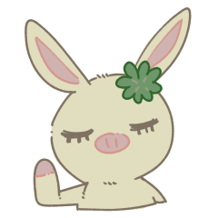 この上なくかわいいぶーちゃんのスタンプ