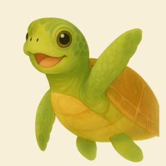 ウミガメの毎日スタンプ