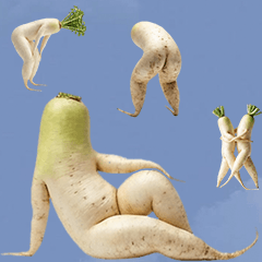 人間みたいな大根　実写