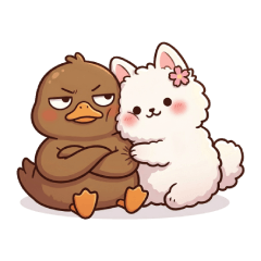 醬板鴨と雪山キツネ：ほのぼの日常