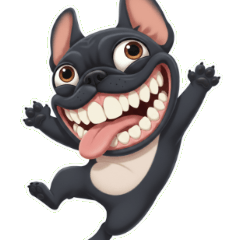 出っ歯で頭でっかちな可愛い犬2