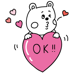 ラクガキ調☆くまカップル2