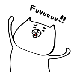 騒がしい猫 動く