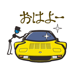 くるまをみがくひと（７０’ｓ欧州車）