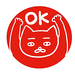 猫のてんてん はんこ風