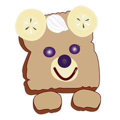 トーストくまたん♪