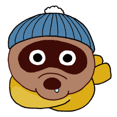 のんびりたぬき〜冬〜