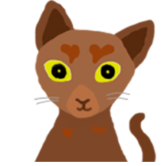 ネコのラクタ君とココアちゃん