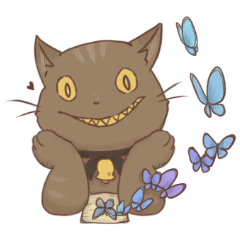 チェシャ猫とアリス猫