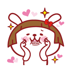 多分、ウサギです。LOVE100%