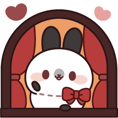 ヒマラヤンうさぎくんの日常系スタンプ