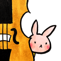 うさぎさんとバイオリンのレッスン♪