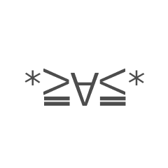 吹き出し＋顔文字