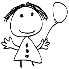 子供のようなスタイル - 素敵な子供の図面