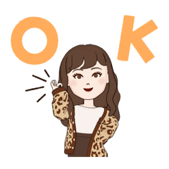 かわいすぎる女の子のスタンプ