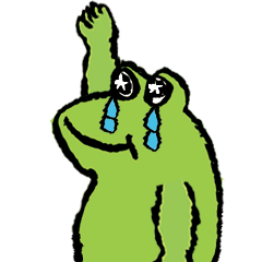 表情のないカエルはお腹が減った