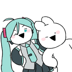 すこぶる動くウサギ＆初音ミクAnimation 2