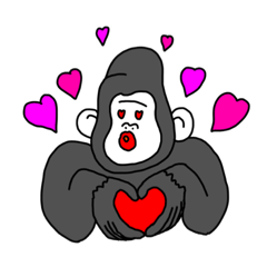 ゆかいなゴリラスタンプ