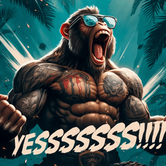 筋肉モンキーちゃん