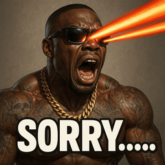 ムキ！グラサンBLACK