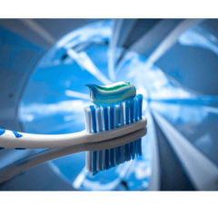 清潔感のある歯ブラシ