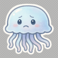 ぷかぷか漂う、後ろ向きクラゲ