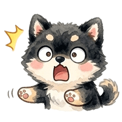 ゆるかわ黒豆柴の日常【毎日使える】