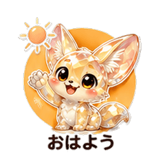 ぷるぷるフェネックカレシ 恋人スタンプ