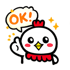 ニワトリ達のあいさつ