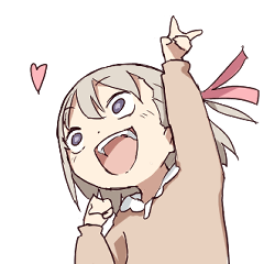 リボンをつけた女の子