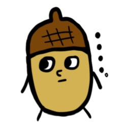 どんぐりと動物