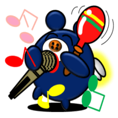 青い熊のぬいぐるみ妖精のハッピー