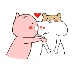 はむと相棒スタンプ