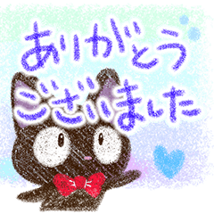 やさしいクロネコ【色鉛筆】