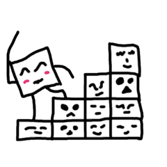 四角くんスタンプ(会話編第二弾)