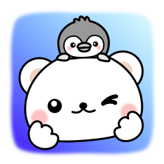 しろくまの挨拶スタンプ 基本編2