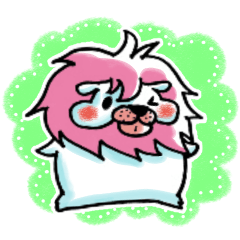 ライオンになりたいシロクマさんのスタンプ